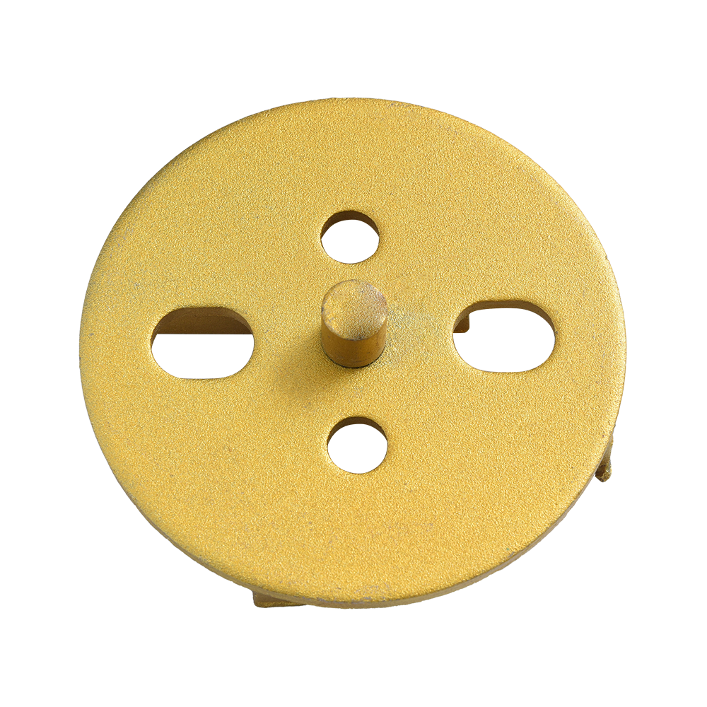 #120 Cazo ordinario de cinco hoyos y cuatro dientes (con columna) Cabeza de diamante de piso